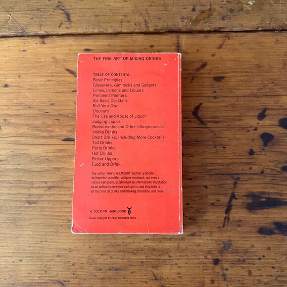 The Fine Art Of Mixing Drinks By David A. Embury Vintage Book - Picture 2 of 2